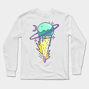 Saturn icecream cone Long Sleeve T-Shirt